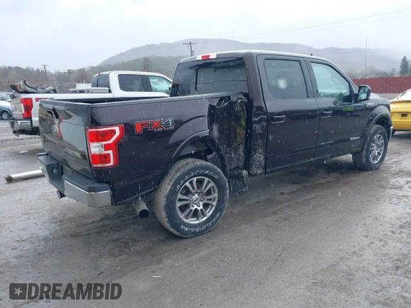 2019 Ford F-150 XL with VIN 1FTFW1E13KFC63843, listed as a IAAI auction lot 41682862 with 102,390 mi miles. Bid and sale history available at carsss.com. Image 4.