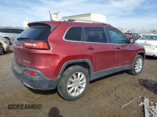 2017 Jeep Cherokee Limited with VIN 1C4PJMDB5HW520136, listed as a Copart auction lot 46643605 with 153,997 mi miles and Salvage Title. Bid and sale history available at carsss.com. Image 3.