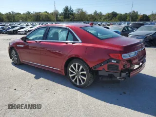 2019 Lincoln Continental Standard with VIN 1LN6L9PK9K5605553, listed as a Copart auction lot 74130284 with 17,492 mi miles and Non Repairable. Bid and sale history available at carsss.com. Image 2.