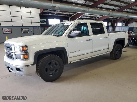 2014 Chevrolet Silverado 1500 LTZ with VIN 3GCUKSEC6EG123055, listed as a Copart auction lot 53294485 with 170,188 mi miles and Clean Title. Bid and sale history available at carsss.com. Image 1.