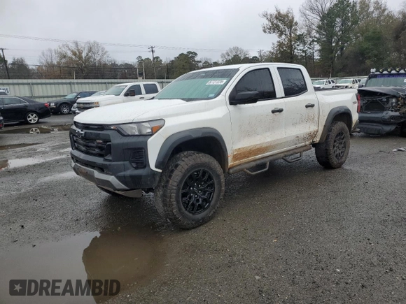 2023 Chevrolet Colorado 4WD Trail Boss with VIN 1GCPTEEK5P1255504, listed as a Copart auction lot 87727235 with 23,817 mi miles and Salvage Title. Bid and sale history available at carsss.com. Image 1.