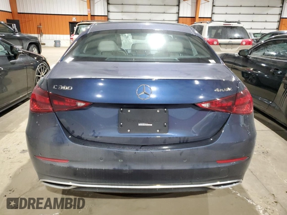 2024 Mercedes-Benz C 300 with VIN W1KAF4HB2RR222618, listed as a Copart auction lot 86128194 with Not Provided miles and Non Repairable. Bid and sale history available at DreamBid. Image 6.