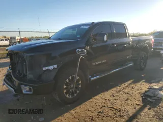 2019 Nissan Titan XD SL with VIN 1N6BA1F43KN529676, listed as a Copart auction lot 79935214 with 135,734 mi miles and Salvage Title. Bid and sale history available at carsss.com. Image 1.