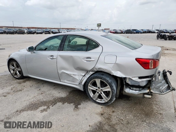 2013 Lexus IS 250 with VIN JTHBF5C2XD5191547, listed as a Copart auction lot 63489765 with 150,290 mi miles and Salvage title. Bid and sale history available at DreamBid. Image 2.