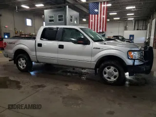 2011 Ford F-150 XLT with VIN 1FTFW1ET3BFC87187, listed as a Copart auction lot 61072695 with 156,365 mi miles and Salvage title. Bid and sale history available at DreamBid. Image 4.