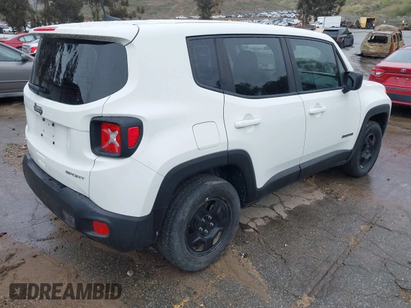 2022 Jeep Renegade Sport with VIN ZACNJDA1XNPN56686, listed as a IAAI auction lot 41779626 with 31,842 mi miles and . Bid and sale history available at DreamBid. Image 4.