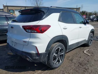 2022 Chevrolet TrailBlazer RS with VIN KL79MUSL8NB021892, listed as a IAAI auction lot 41781796 with 30,522 mi miles. Bid and sale history available at carsss.com. Image 4.