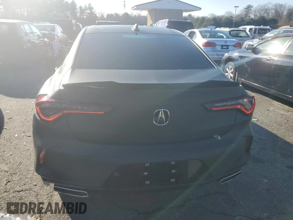 2022 Acura TLX w/A-Spec Package with VIN 19UUB5F57NA003556, listed as a Copart auction lot 82908574 with 2,266 mi miles and Non repairable. Bid and sale history available at DreamBid. Image 6.