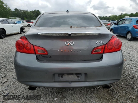 2013 Infiniti G37 x with VIN JN1CV6AR1DM357915, listed as a Copart auction lot 54563925 with Not Provided miles and Salvage Title. Bid and sale history available at carsss.com. Image 6.