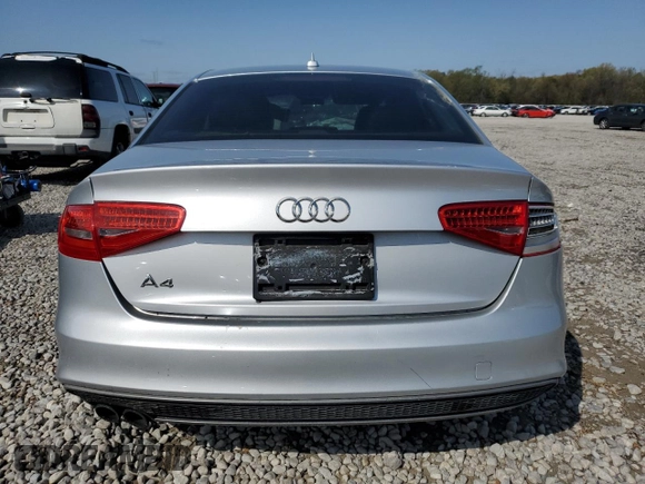 2014 Audi A4 Premium with VIN WAUAFAFL9EN036030, listed as a Copart auction lot 50515125 with 0 mi miles and Salvage Title. Bid and sale history available at carsss.com. Image 6.