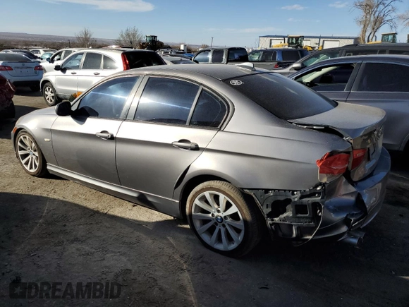 2011 BMW 3 Series 328i with VIN WBAPH5G50BNM73485, listed as a Copart auction lot 46947395 with 123,827 mi miles and Salvage Title. Bid and sale history available at carsss.com. Image 2.