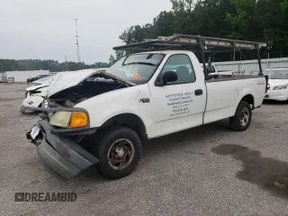 2004 Ford F-150 XL with VIN 2FTRF18244CA43689, listed as a Copart auction lot 57399855 with 152,772 mi miles and Salvage title. Bid and sale history available at DreamBid. Image 1.