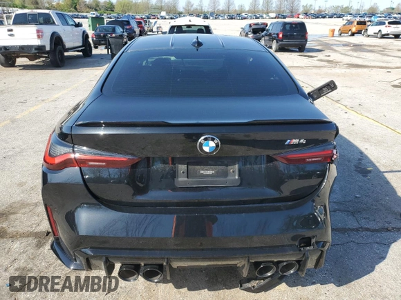 2021 BMW M4 with VIN WBS53AZ08MCF95296, listed as a Copart auction lot 51476735 with Not provided miles and Salvage title. Bid and sale history available at DreamBid. Image 6.