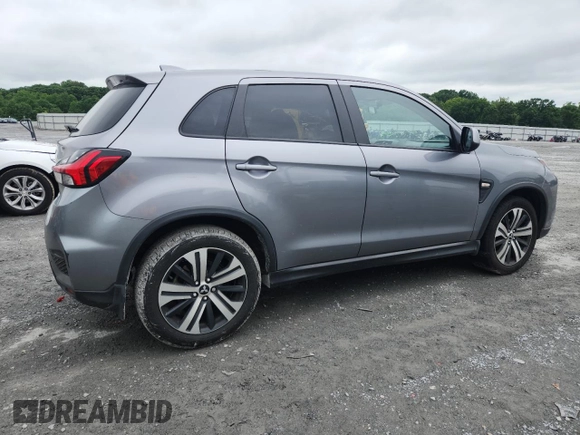 2020 Mitsubishi Outlander ES with VIN JA4AP3AU9LU021858, listed as a Copart auction lot 58793345 with 102,995 mi miles and Salvage title. Bid and sale history available at DreamBid. Image 3.
