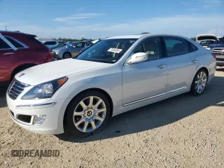 2013 Hyundai Equus Ultimate with VIN KMHGH4JH0DU072491, listed as a Copart auction lot 74056394 with Not provided miles and Salvage title. Bid and sale history available at DreamBid. Image 1.
