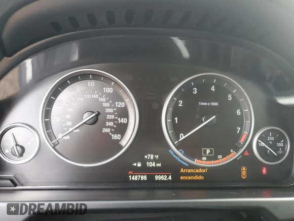 2016 BMW X5 xDrive35i with VIN 5UXKR0C50G0S86530, listed as a Copart auction lot 51190015 with 148,786 mi miles and Salvage Title. Bid and sale history available at carsss.com. Image 9.