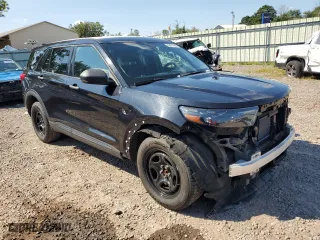2020 Ford Police Interceptor Utility with VIN 1FM5K8AB6LGB65864, listed as a Copart auction lot 68671444 with 79,458 mi miles and Salvage Title. Bid and sale history available at carsss.com. Image 4.