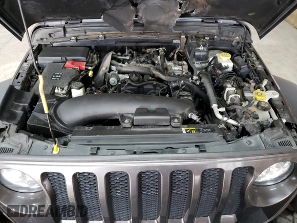 2018 Jeep Wrangler Unlimited Sport S z VIN 1C4HJXDN8JW262507, wystawiony jako Copart lot #60594625 z przebiegiem 106 793 mil mil oraz Czysty tytuł • Clean title. Historia ofert i sprzedaży dostępna na DreamBid. Obrazek 12.