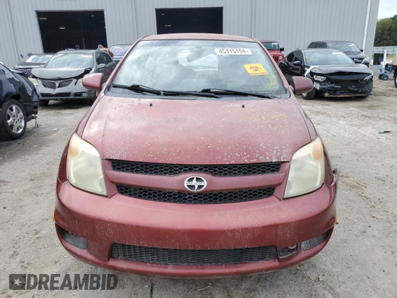 2006 Scion xA with VIN JTKKT624960153075, listed as a Copart auction lot 45315194 with 249,678 mi miles and Salvage Title. Bid and sale history available at carsss.com. Image 5.