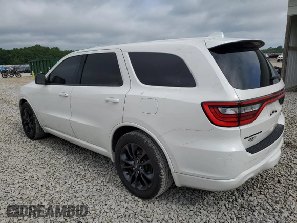 2021 Dodge Durango GT with VIN 1C4RDHDG0MC740413, listed as a Copart auction lot 61187195 with 123,908 mi miles and Salvage title. Bid and sale history available at DreamBid. Image 2.