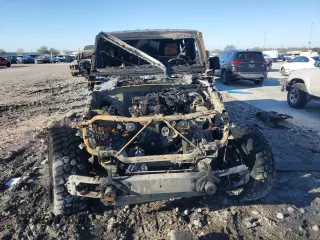 2021 Jeep Wrangler Unlimited Rubicon with VIN 1C4HJXFN5MW513999, listed as a Copart auction lot 46150685 with Not Provided miles and Salvage Title. Bid and sale history available at DreamBid. Image 5.