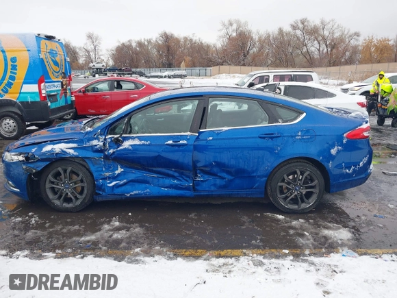 2018 Ford Fusion SE with VIN 3FA6P0HD8JR204274, listed as a IAAI auction lot 41194622 with 71,556 mi miles. Bid and sale history available at carsss.com. Image 14.