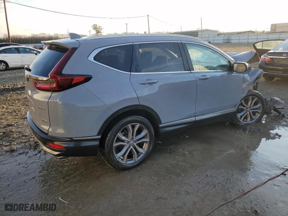 2021 Honda CR-V Touring with VIN 2HKRW2H96MH668365, listed as a Copart auction lot 42845205 with 184,609 mi miles and Salvage Title. Bid and sale history available at carsss.com. Image 3.