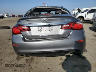2018 Infiniti Q70 Luxe with VIN JN1BY1PP4JM330456, listed as a Copart auction lot 85368714 with 76,053 mi miles and Salvage title. Bid and sale history available at DreamBid. Image 6.