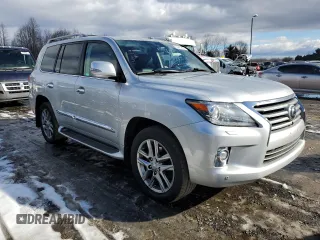 2015 Lexus LX 570 with VIN JTJHY7AX8F4171013, listed as a Copart auction lot 43681865 with 158,146 mi miles and Clean Title. Bid and sale history available at DreamBid. Image 4.