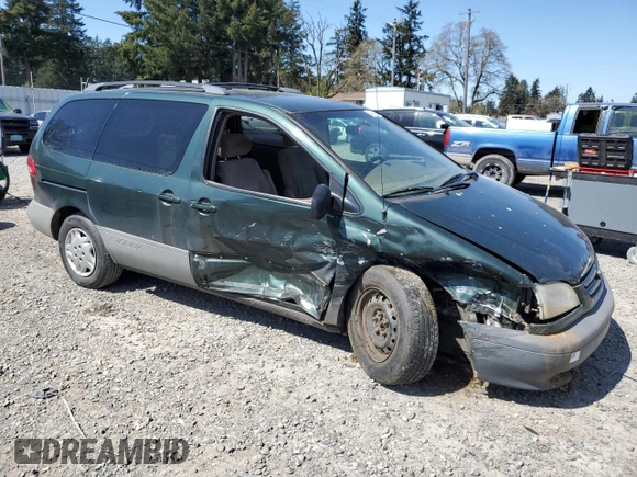 2001 Toyota Sienna LE with VIN 4T3ZF13C81U380901, listed as a Copart auction lot 54053615 with 194,910 mi miles and Salvage Title. Bid and sale history available at DreamBid. Image 4.