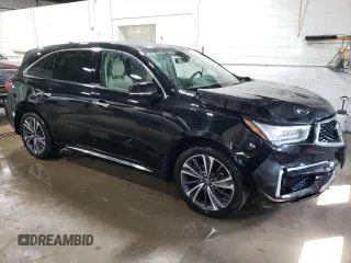 2020 Acura MDX Technology with VIN 5J8YD4H58LL009600, listed as a Copart auction lot 48809495 with 53,734 mi miles and Salvage title. Bid and sale history available at DreamBid. Image 4.