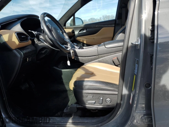 2021 Hyundai Santa Fe Calligraphy with VIN 5NMS5DAL5MH368500, listed as a Copart auction lot 42534255 with 106,945 mi miles and Salvage title. Bid and sale history available at DreamBid. Image 7.