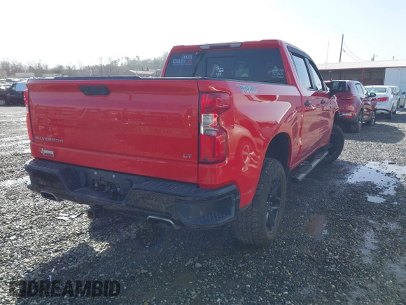 2021 Chevrolet Silverado 1500 LT Trail Boss with VIN 1GCPYFEDXMZ160460, listed as a IAAI auction lot 41693612 with 89,913 mi miles and . Bid and sale history available at DreamBid. Image 4.