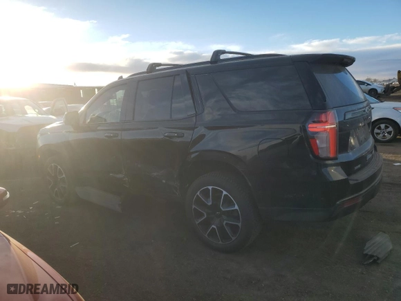 2021 Chevrolet Tahoe RST with VIN 1GNSKRKT3MR282237, listed as a Copart auction lot 81252844 with 56,208 mi miles and Salvage Title. Bid and sale history available at carsss.com. Image 2.