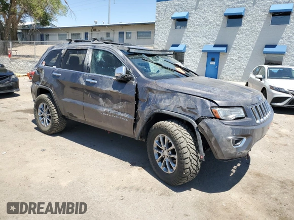 2014 Jeep Grand Cherokee Limited with VIN 1C4RJFBM3EC384398, listed as a Copart auction lot 57703835 with 153,255 mi miles and Salvage title. Bid and sale history available at DreamBid. Image 4.