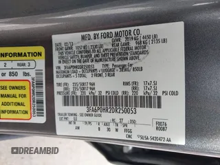 2013 Ford Fusion SE with VIN 3FA6P0HR2DR250053, listed as a IAAI auction lot 41860234 with 153,847 mi miles. Bid and sale history available at carsss.com. Image 9.