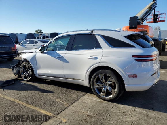 2024 Genesis GV70 Advanced с VIN 5NMMCET1XRH003530, выставлен на аукционе Copart как лот 86775214 с пробегом Не указан миль и Списание • Salvage title. История ставок и продаж доступна на DreamBid. Изображение 2.