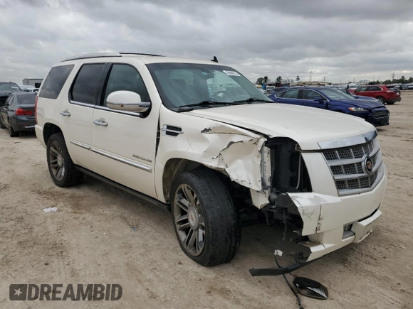 2013 Cadillac Escalade Platinum Edition with VIN 1GYS4DEF9DR124295, listed as a Copart auction lot 43669315 with 127,683 mi miles and Salvage Title. Bid and sale history available at carsss.com. Image 4.