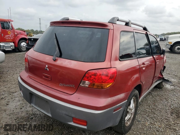 2003 Mitsubishi Outlander LS with VIN JA4LX31G03U109359, listed as a Copart auction lot 47572045 with 213,962 mi miles and Salvage Title. Bid and sale history available at carsss.com. Image 3.