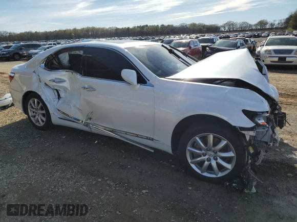 2009 Lexus LS 460 with VIN JTHBL46F995086717, listed as a Copart auction lot 50506665 with 98,362 mi miles and Salvage title. Bid and sale history available at DreamBid. Image 4.