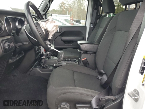 2022 Jeep Wrangler Unlimited Sport S with VIN 1C4HJXDG7NW150546, listed as a Copart auction lot 52297485 with 43,156 mi miles and Salvage title. Bid and sale history available at DreamBid. Image 7.
