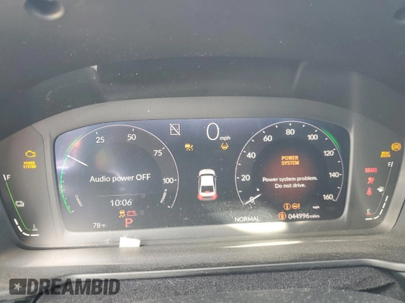 2024 Honda Accord EX-L with VIN 1HGCY2F66RA009355, listed as a Copart auction lot 48944285 with 44,996 mi miles and Clean title. Bid and sale history available at DreamBid. Image 9.