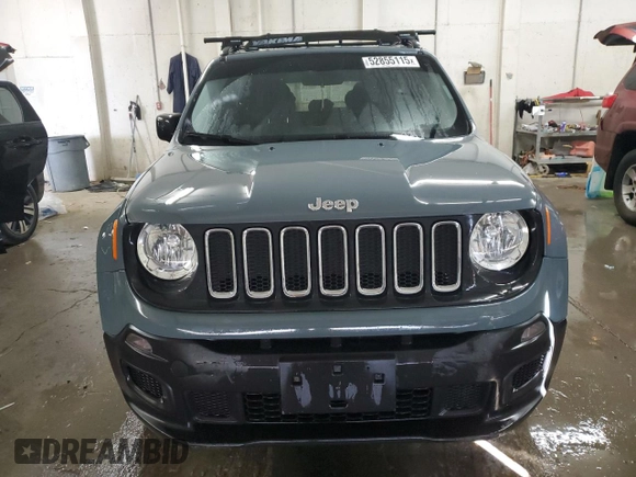 2017 Jeep Renegade Sport with VIN ZACCJBAB1HPG23090, listed as a Copart auction lot 52855115 with 72,821 mi miles and Salvage Title. Bid and sale history available at carsss.com. Image 5.