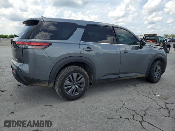 2024 Nissan Pathfinder S with VIN 5N1DR3AC7RC241546, listed as a Copart auction lot 61979645 with 24,407 mi miles and Salvage title. Bid and sale history available at DreamBid. Image 3.