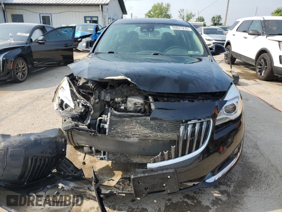 2016 Buick Regal Premium II with VIN 2G4GT5GX0G9193803, listed as a Copart auction lot 60641235 with 69,500 mi miles and Salvage title. Bid and sale history available at DreamBid. Image 5.