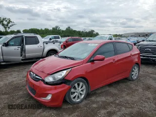 2012 Hyundai Accent SE with VIN KMHCU5AE3CU034418, listed as a Copart auction lot 58001585 with 115,578 mi miles and Salvage title. Bid and sale history available at DreamBid. Image 1.