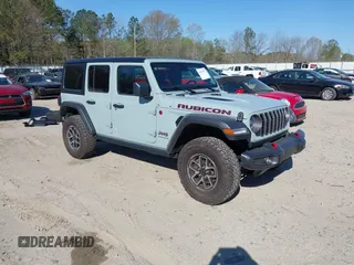 2024 Jeep Wrangler Rubicon with VIN 1C4PJXFG5RW268447, listed as a IAAI auction lot 41887497 with 3,005 mi miles. Bid and sale history available at carsss.com. Image 1.