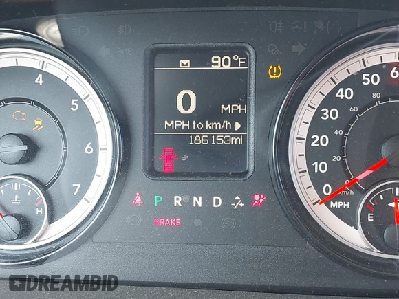 2019 Ram 1500 Classic Tradesman with VIN 3C6JR6DT1KG509991, listed as a IAAI auction lot 41659174 with 186,153 mi miles. Bid and sale history available at carsss.com. Image 15.