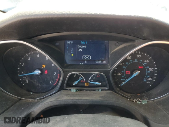 2014 Ford Focus SE with VIN 1FADP3F29EL442813, listed as a Copart auction lot 55350565 with 109,881 mi miles and Salvage Title. Bid and sale history available at carsss.com. Image 9.