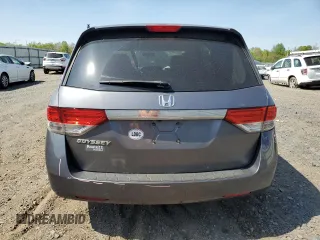 2014 Honda Odyssey EX with VIN 5FNRL5H42EB125092, listed as a Copart auction lot 53941455 with 110,684 mi miles and Salvage Title. Bid and sale history available at carsss.com. Image 6.